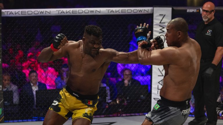 discover the story behind francis ngannou's single fight in three years and his journey within the professional fighters league (pfl).