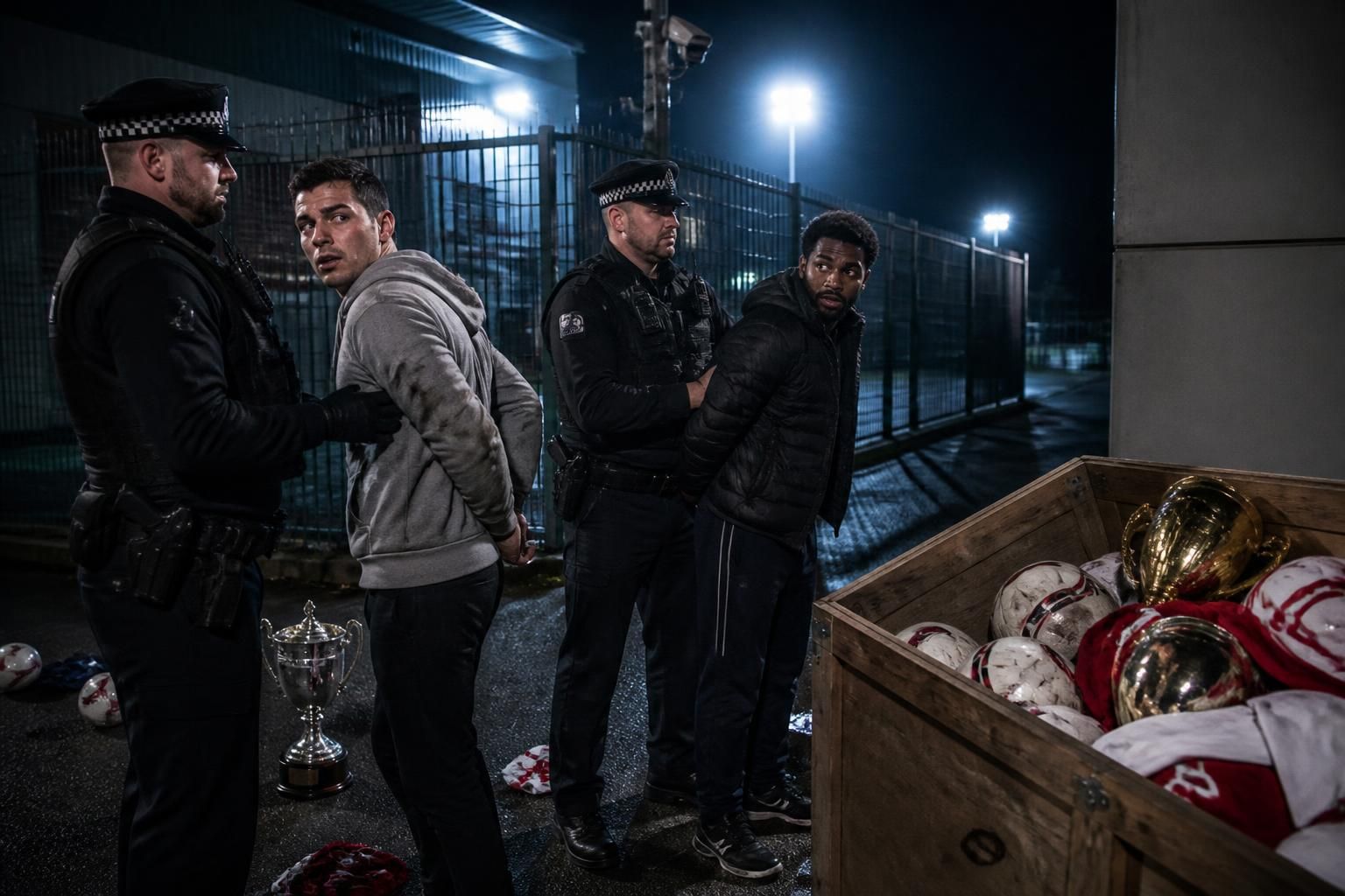 authorities investigate the theft of england world cup gear, leading to the detention of two suspects. stay updated on the latest developments in this high-profile case.