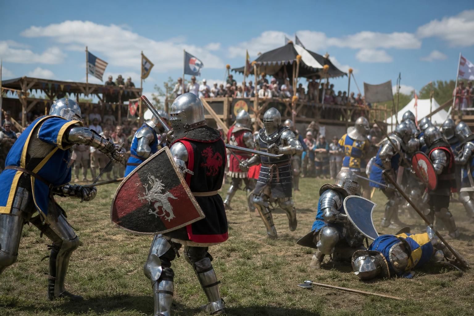 discover the thrill of the béhourd tournament, a unique team battle experience combining medieval combat and strategy. join the action and witness epic clashes!