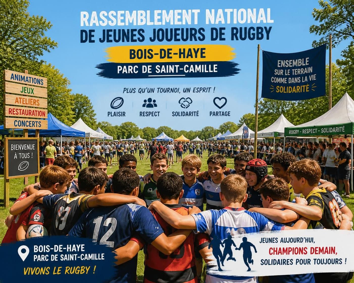 découvrez comment plus de 400 jeunes de toute la france se sont réunis à bois-de-haye pour participer à un défi national exceptionnel, favorisant l'engagement et la solidarité.
