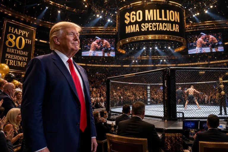 celebrate donald trump's 80th birthday with an electrifying $60 million mma event, showcasing thrilling fights and unforgettable moments in the ultimate sports spectacle.