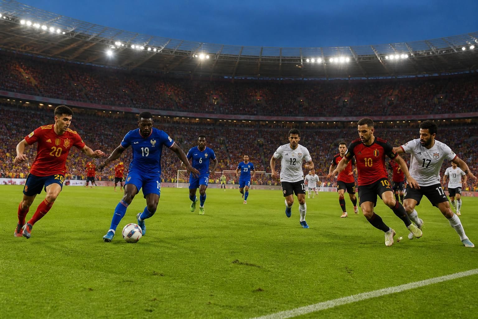 catch live coverage and exciting highlights from today's fifa world cup matches: spain vs. cape verde and belgium vs. egypt. stay updated with all the action and key moments.