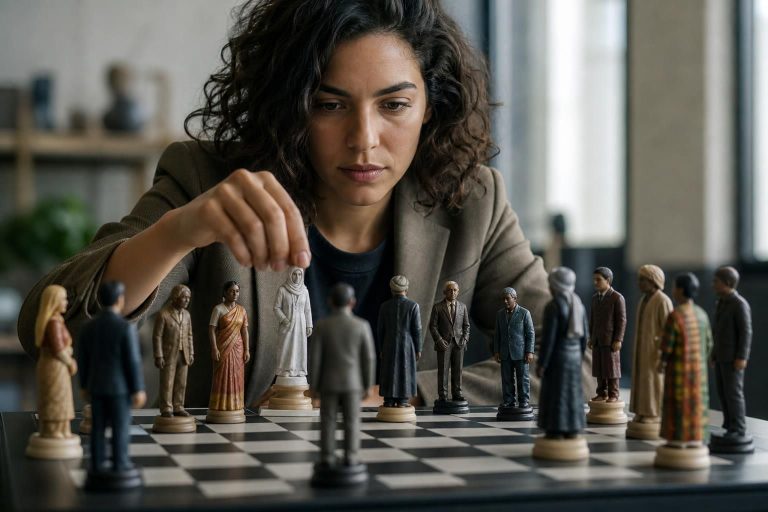 explore how strike factory challenges societal prejudices and promotes body positivity through the powerful metaphor of playing chess with one's body.