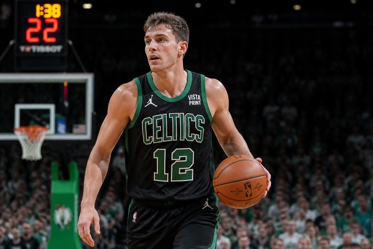 former wvu forward tucker devries goes undrafted but signs a new deal to join joe mazzulla's boston celtics, embarking on his professional basketball journey.