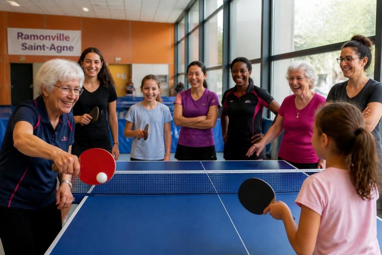 discover how women aged 8 to 98 in ramonville-saint-agne come together to enjoy the fun and excitement of table tennis, fostering community and active lifestyles.