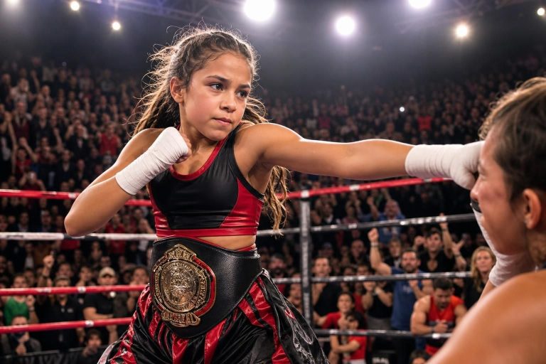 discover the inspiring story of inès saadi, a kickboxing prodigy crowned world champion at just 12, renowned for her relentless spirit and unmatched skill in the ring.
