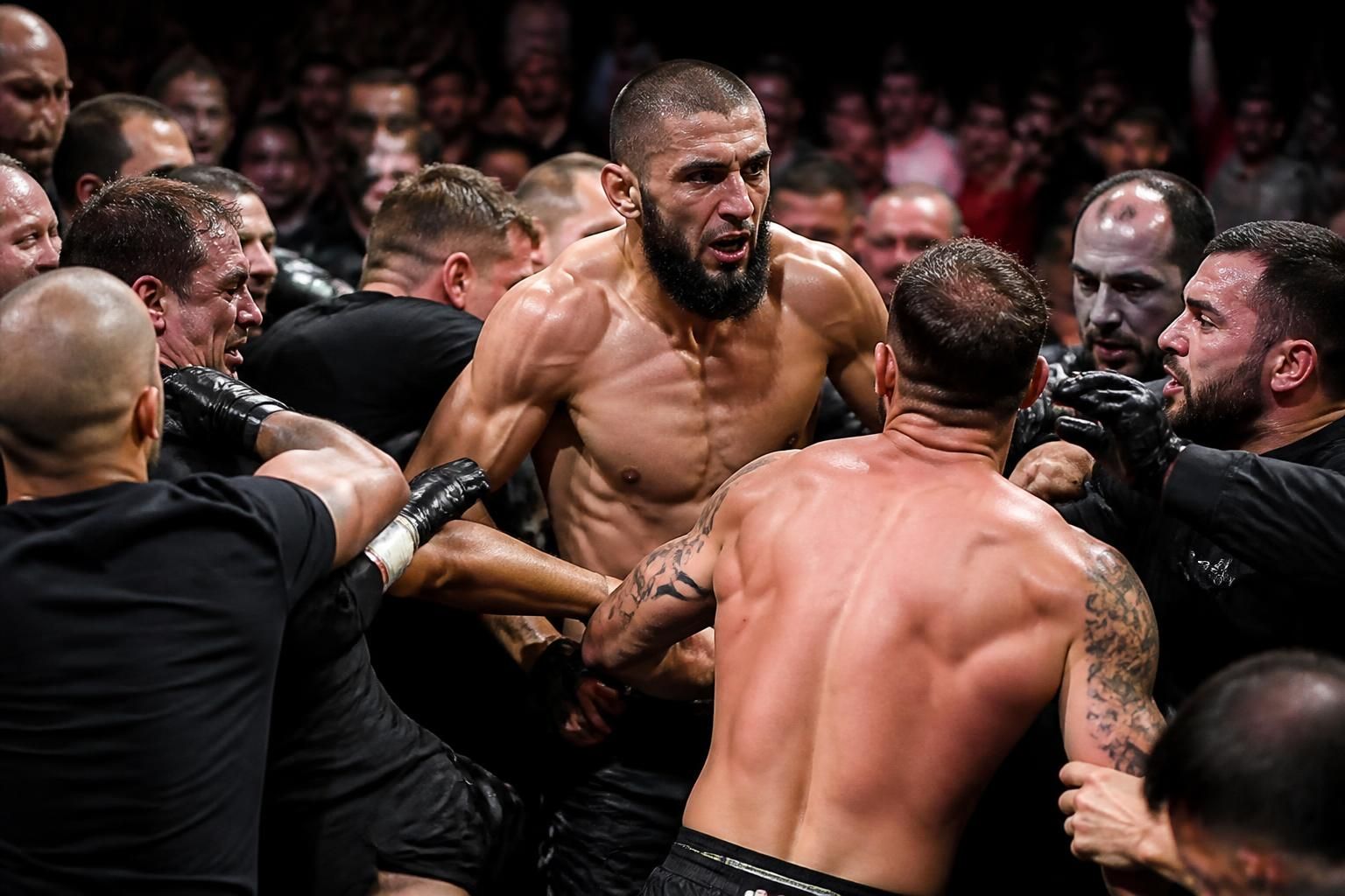 mma: khamzat chimaev involved in a massive brawl, uncover the details of the intense confrontation and its impact on his career.