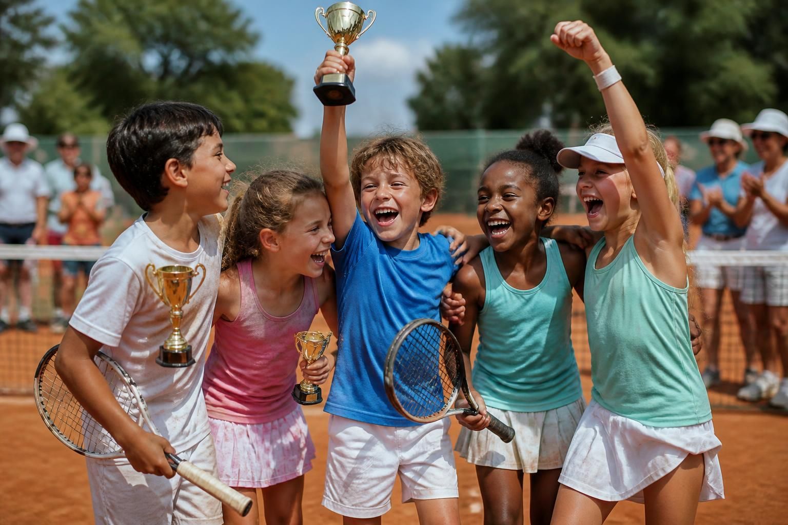 young tennis players aged 7-10 secure a triumphant win at the mayet tennis event, showcasing promising talent and sportsmanship. | le maine libre