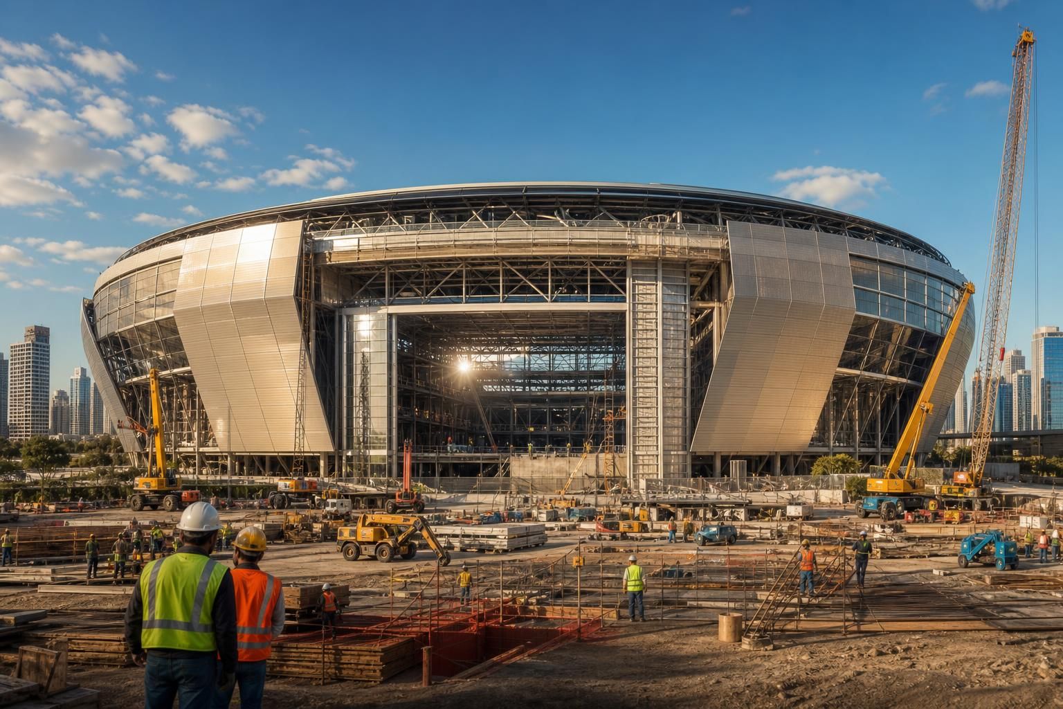 discover how the mma arena for the epic june 14th fight was built without using any public funds, showcasing private investment and community support.