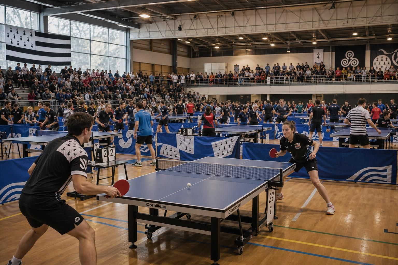 pontivy welcomes 250 table tennis players from brittany for an exciting and competitive tournament, showcasing top regional talent and thrilling matches.