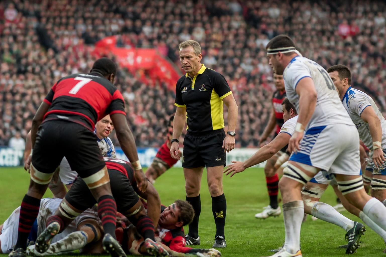 english referee matthew carley appointed to officiate the thrilling french derby between toulouse and their fierce rivals in the rugby champions cup, promising an intense and fair match.