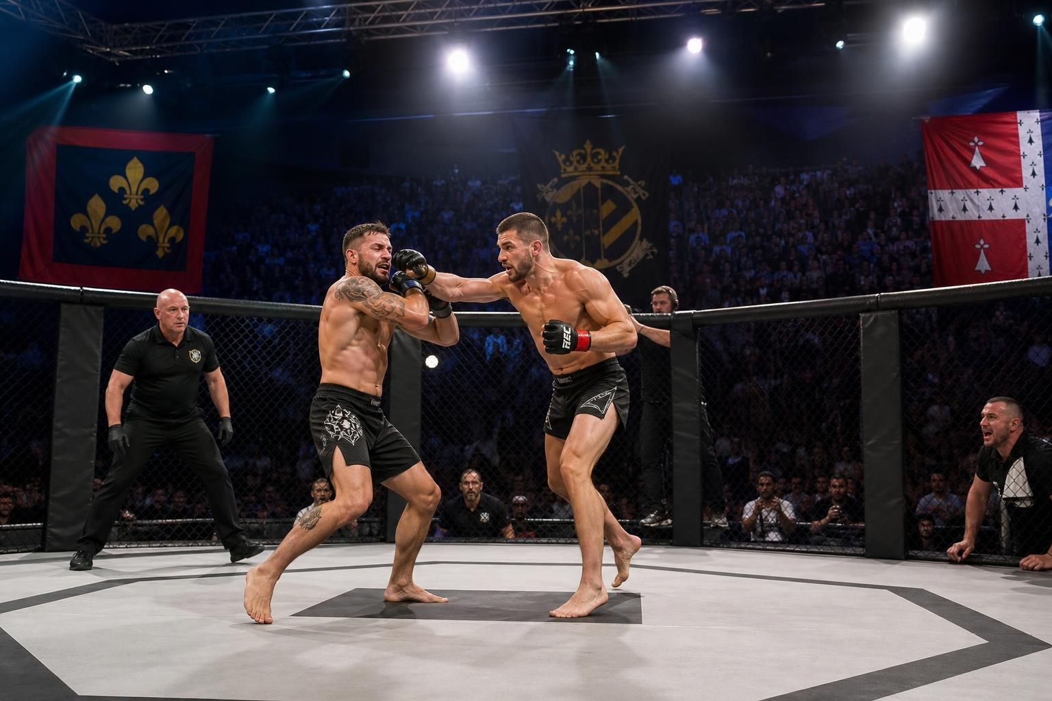 experience the thrill of a spectacular mma showdown as maine-et-loire hosts a grand night of electrifying mixed martial arts action. don't miss the heart-pounding battles and top fighters in this unforgettable event.