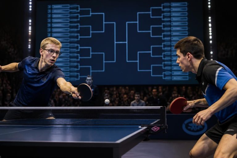 discover the excitement of the table tennis showdown as félix lebrun and flavien coton face off in the same bracket. explore the full tournament draws and see who will advance!
