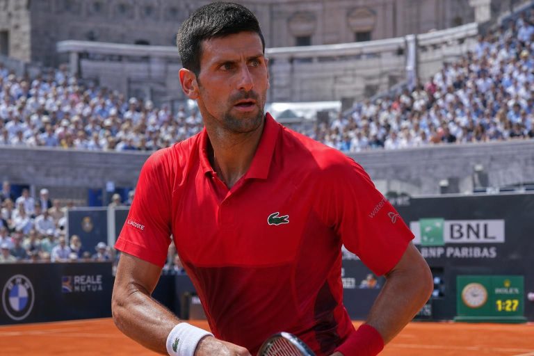 novak djokovic confronts a challenging comeback as he competes in the rome tennis tournament, aiming to regain his top form against formidable opponents.