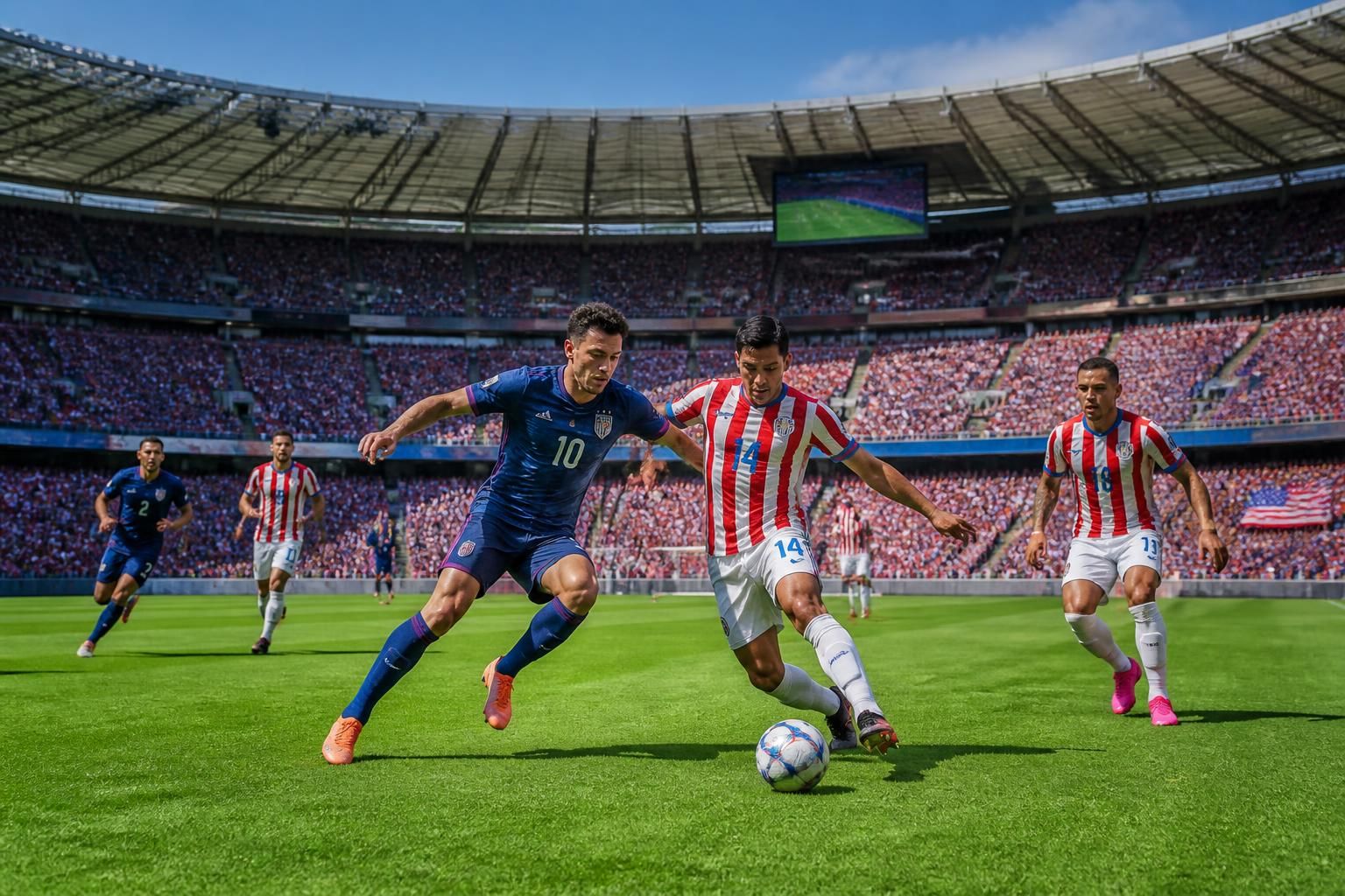 get all the details on today's fifa world cup match between usa and paraguay. discover the match location, kickoff time, and how to watch the exciting clash live!