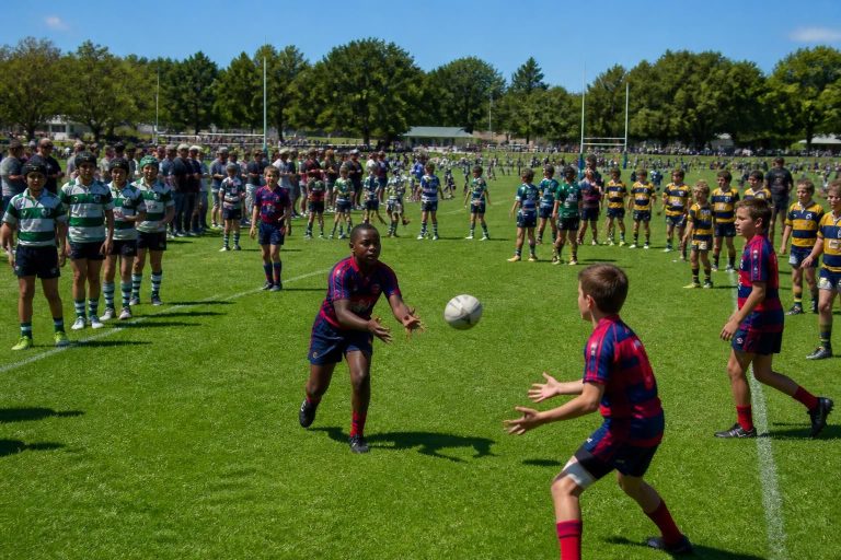 the tournament season begins with 120 young rugby school players ready to showcase their skills and passion for the game.