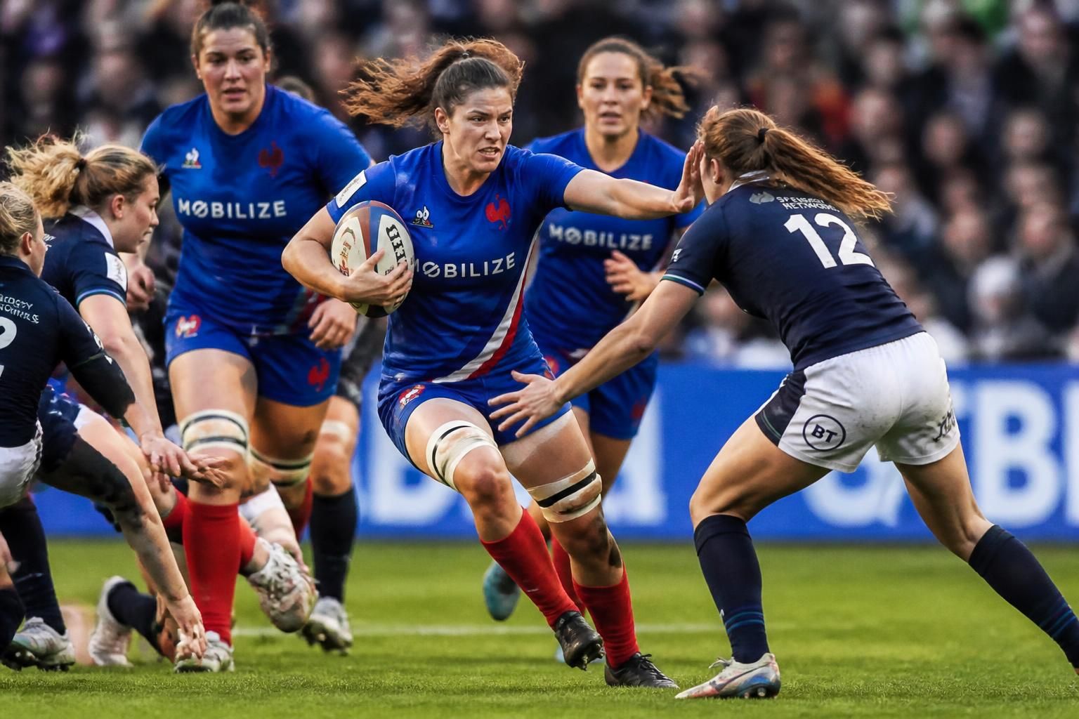women's six nations: france delivers a commanding performance in scotland, securing their place in the final against england with determination and skill.