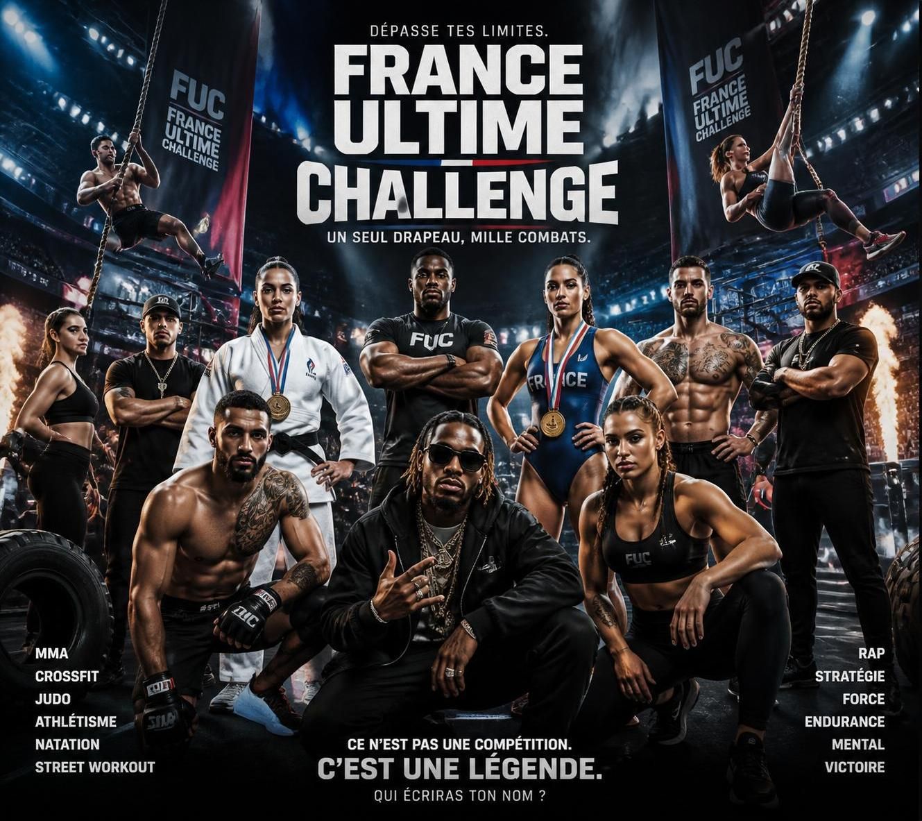 discover the all-star french lineup on netflix featuring ngannou, tibo inshape, and hatik in '100% physique france' as they lead the charge in this inspiring series.