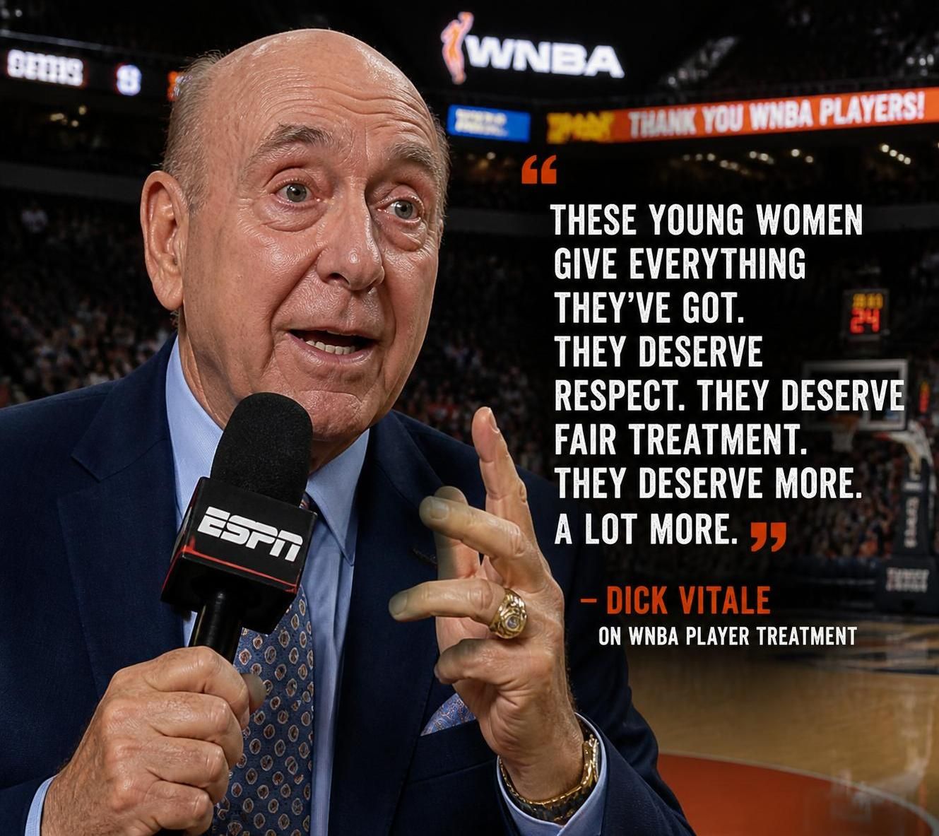 dick vitale shares his strong opinions on the wnba's response to the caitlin clark situation, highlighting key issues and insights.