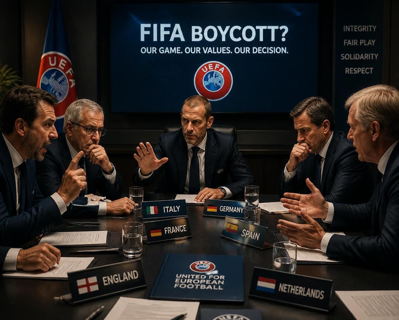 discover how the european soccer authority is challenging the status quo with a bold boycott against fifa, shaking up the world of football.