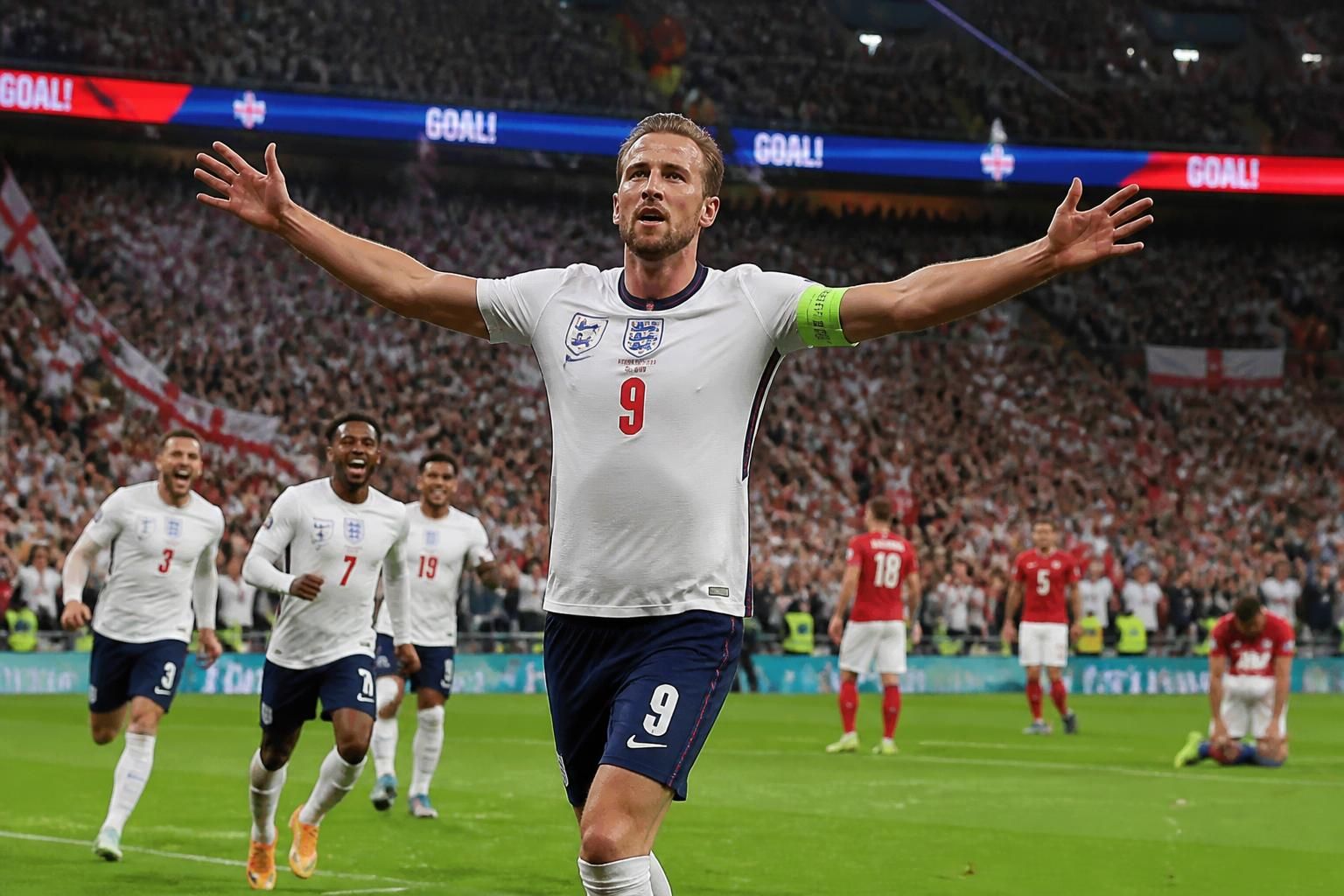 harry kane leads england to an exhilarating 2-1 win, securing their place in the world cup round of 16 with a stunning performance.