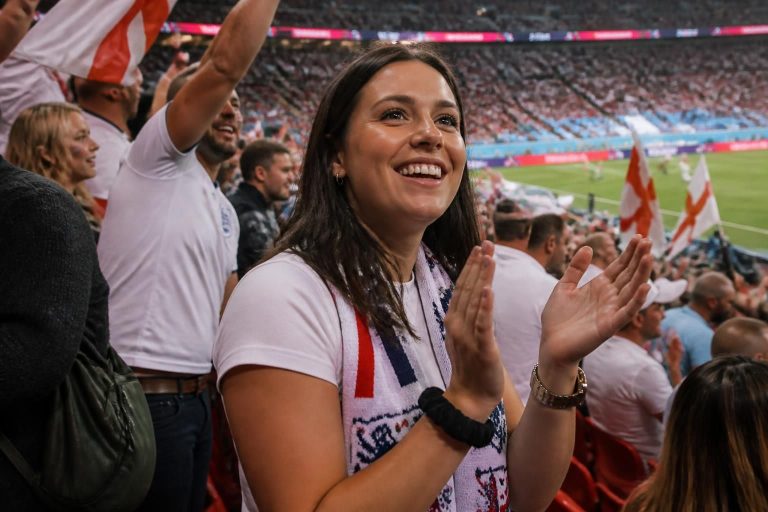 discover the inspiring story of kate kane, harry kane’s childhood sweetheart and his biggest supporter during the world cup, highlighting their enduring bond and her unwavering encouragement.