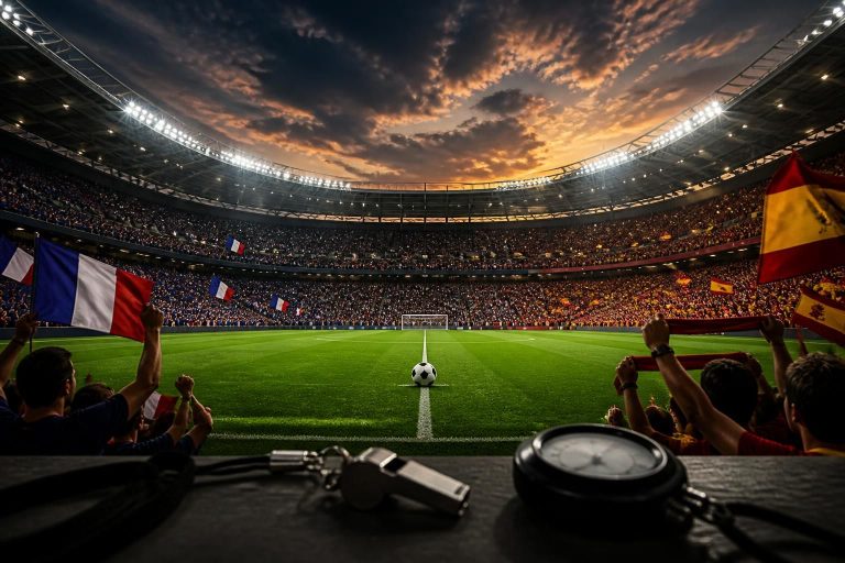 find out the kickoff time for the france vs. spain world cup semifinal happening tomorrow. get ready for an exciting match featuring top soccer talents.