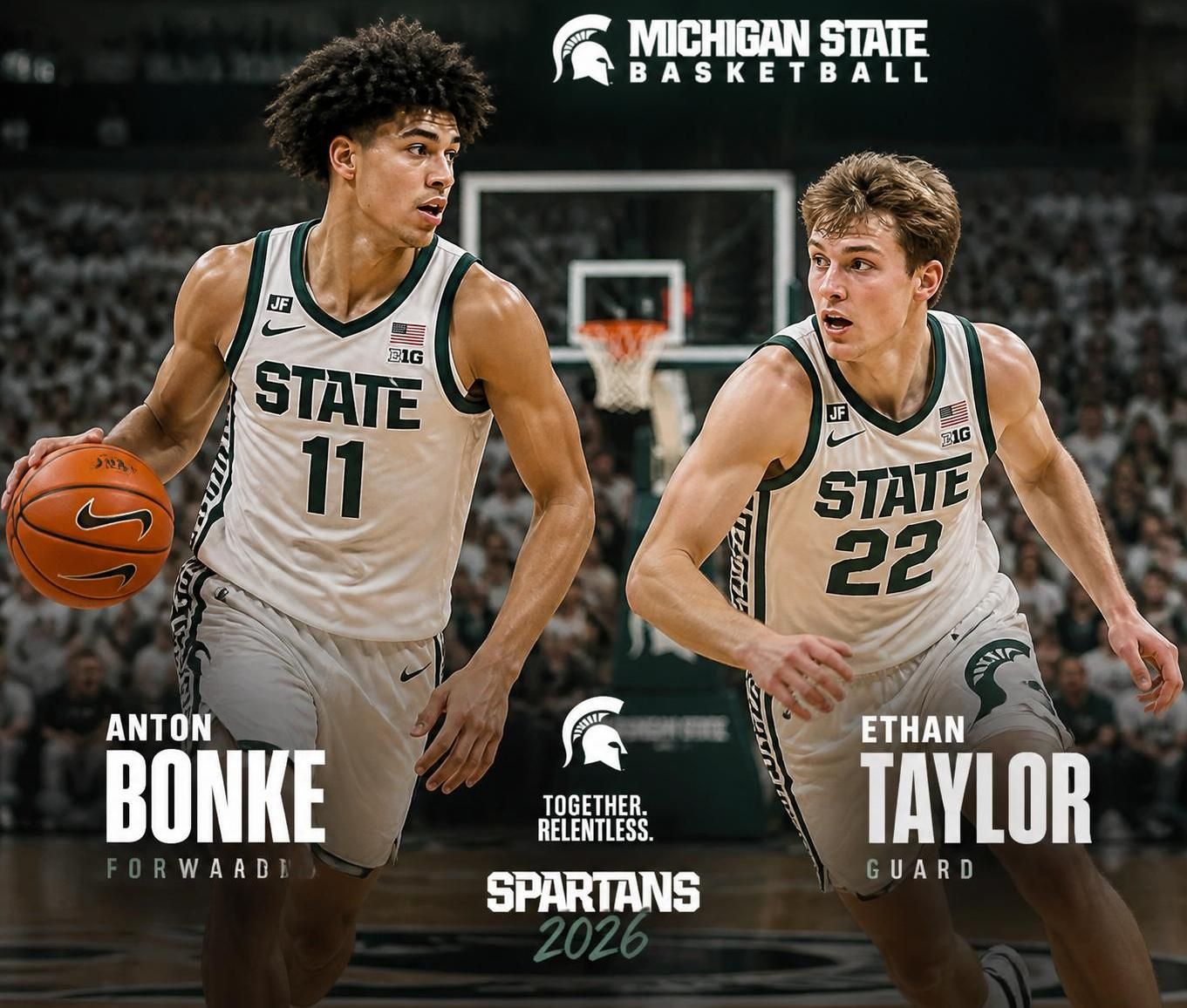 msu basketball's bonke and taylor rise to the occasion, stepping up to fill the shoes of key departing big men and lead the team forward.