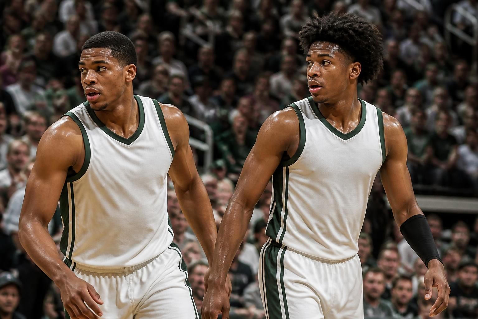 msu basketball's bonke and taylor rise to the challenge, stepping up to fill the roles of key big men who have departed, showcasing their skills and leadership on the court.