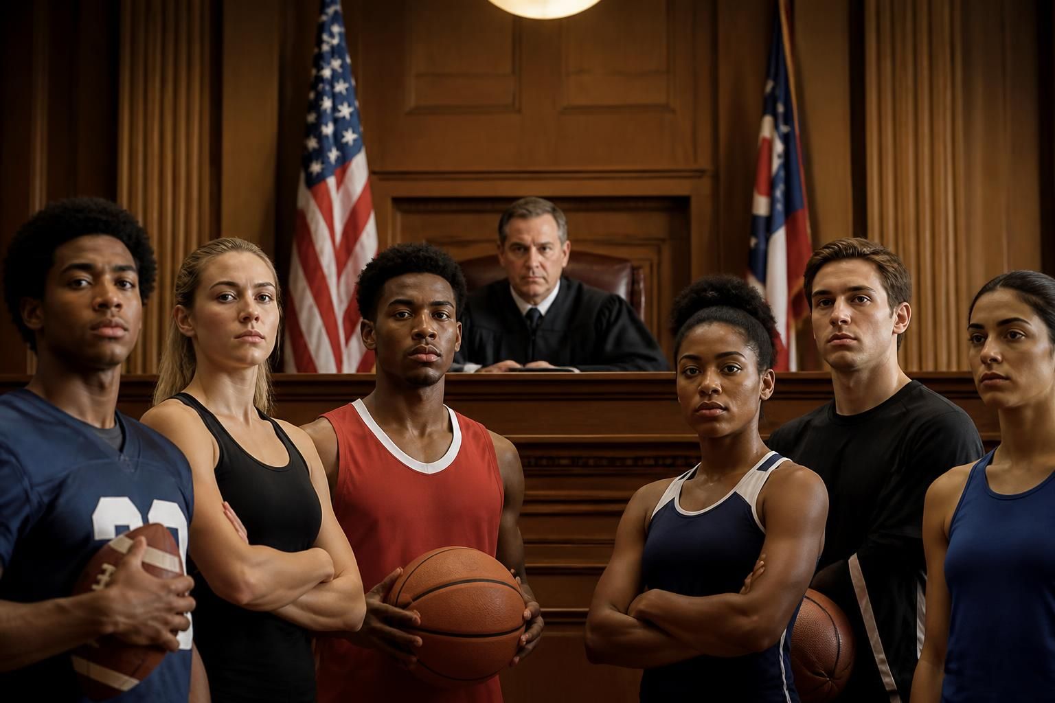 ohio judge grants injunction backing athletes' lawsuit challenging ncaa eligibility rules, highlighting legal opposition to current regulations.