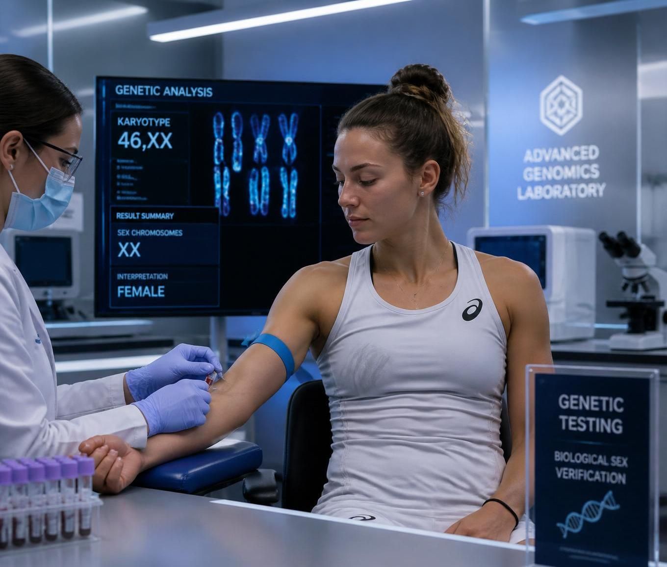 tennis players must undergo testing to verify their biological sex, ensuring fair competition and compliance with regulations.