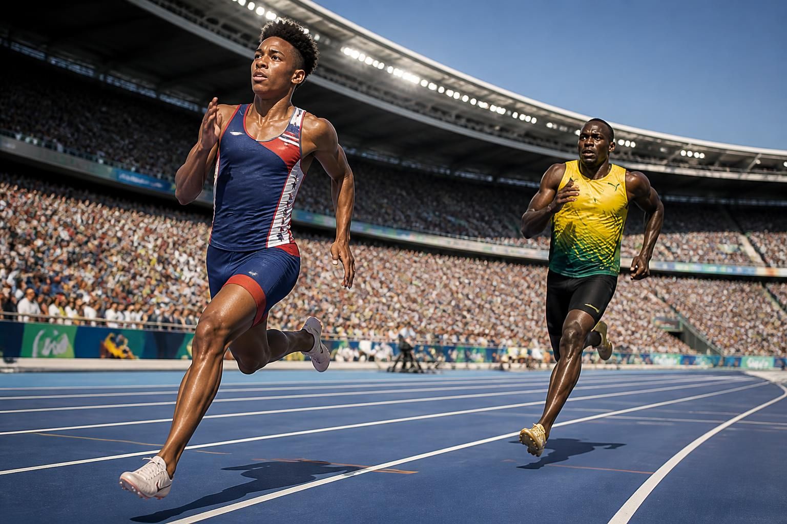 discover how us teen sensation tate taylor shocked the world by outpacing olympic champion usain bolt in an unforgettable historic showdown.