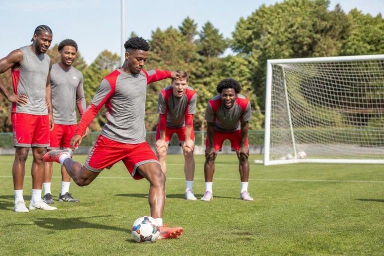 watch ohio state basketball players as they take on a fun and unexpected penalty kick challenge, showcasing their skills and competitive spirit in this exciting video.