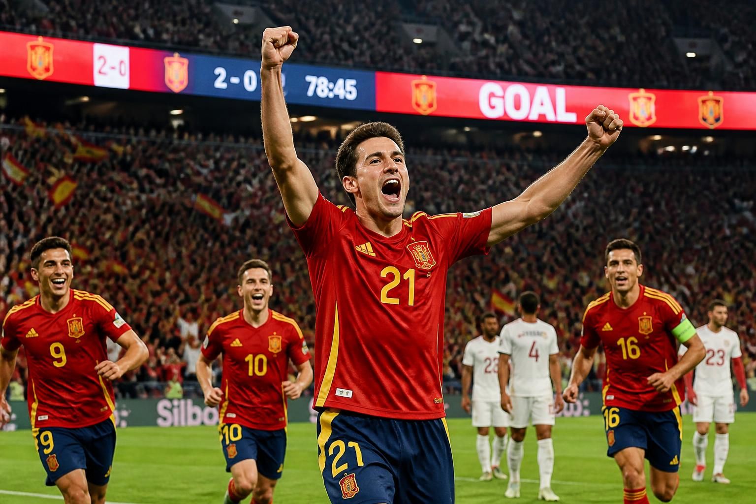 spain dominates austria in the world cup 2026 qualifiers, thanks to mikel oyarzabal's brace, securing their spot in the tournament.