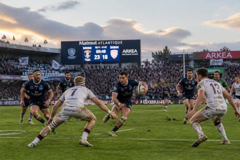 suivez en direct les scores, résultats et classements du top 14 et de la pro d2 de rugby. restez informé des dernières actualités et performances des équipes sur la page 4.